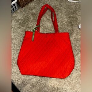 Vera Bradley Vibrant Orange Quilted Tote